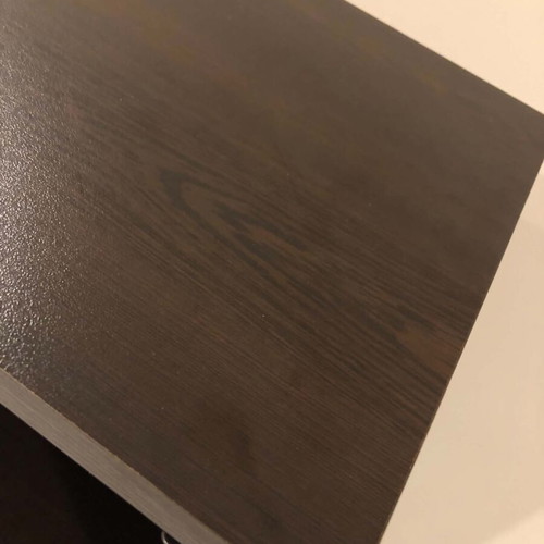 Storage cabinet like new, dark brown, with shelf and door