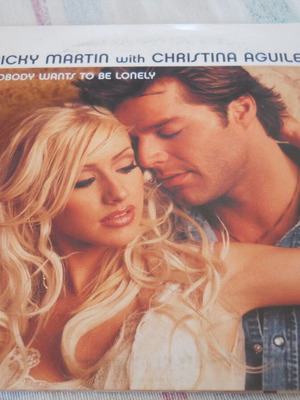 Ricky Martin with Christina Aguilera Nobody Wants To Be Lonely CD used, pop