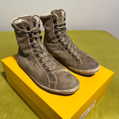 Car Shoe boots in suede like new, size 42, beige