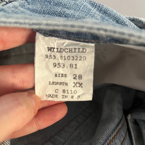 Staff jeans used, size 28/Small, low waist 2000s