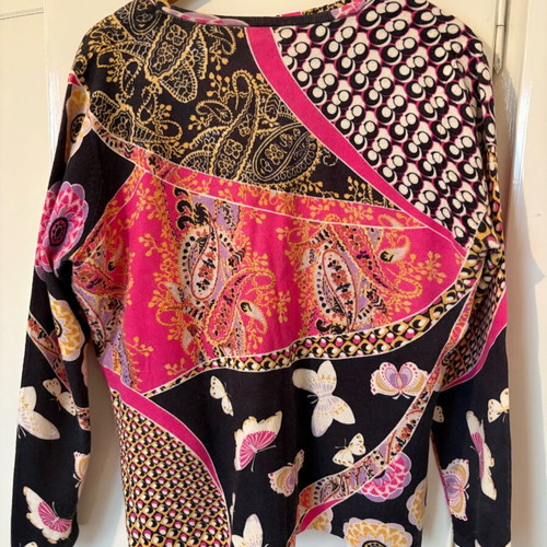 Elegance set with cardigan and short-sleeve blouse like new, size 46