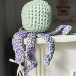 Knitted octopus handmade new