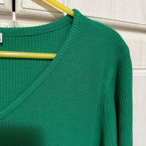 Stradivarius knitted sweater green like new, size M