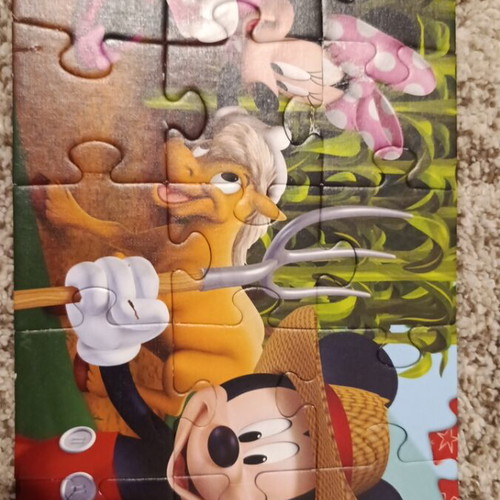 Mickey Mouse children's puzzle used, 15 pieces, complete without box