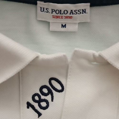 U.S. Polo Assn. polo shirt medium, white