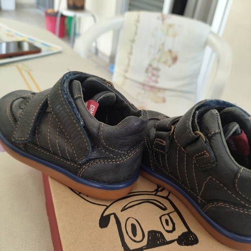 Camper kids shoes size 22 like new, gray and blue