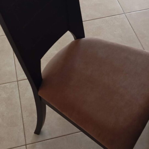 Dining table with 6 chairs, extendable to 2m