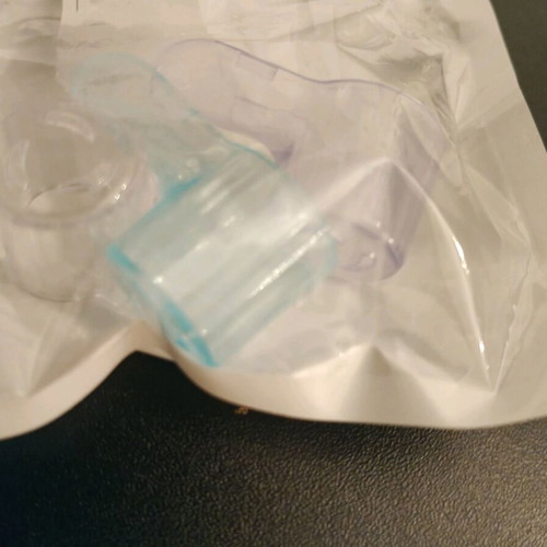 Electric toothbrush caps new, set of 3 (blue, transparent, purple)