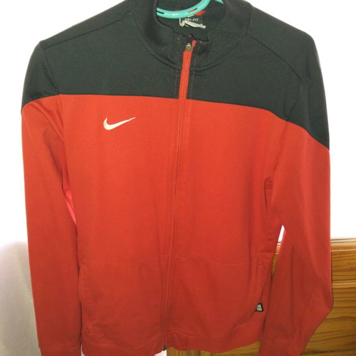 Nike jacket size medium like new, black and red