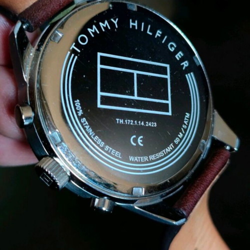 Tommy Hilfiger men's watch like new, blue and brown