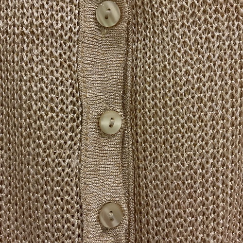 Danoff evening gold knitted blouse used, one size