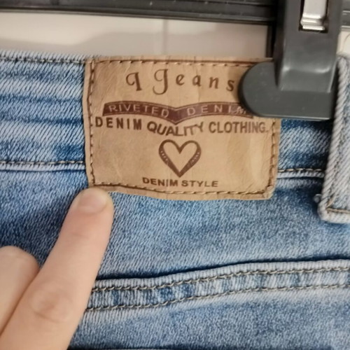 Women's blue jeans, size L, cotton blend