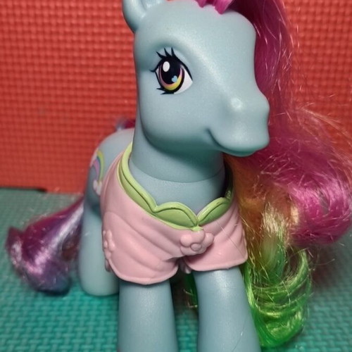 My Little Pony G3 2007 Rainbow Dash used with cloth