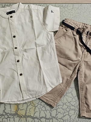 Boy's shirt and shorts set like new, age 6-7