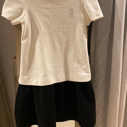 Marasil girls dress black and white, size 140 cm