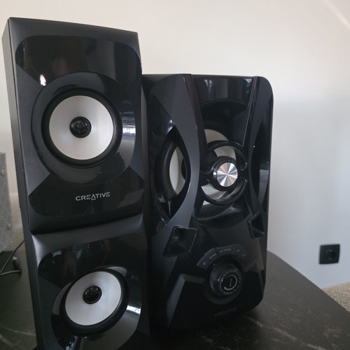 Creative multimedia speakers with RGB lighting