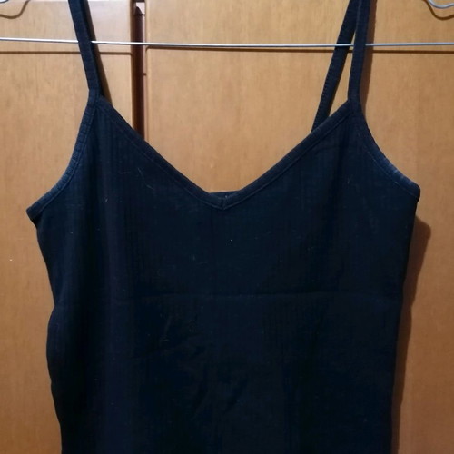 Crop top used, black, size M