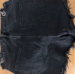 Shein black denim shorts like new with chain size S