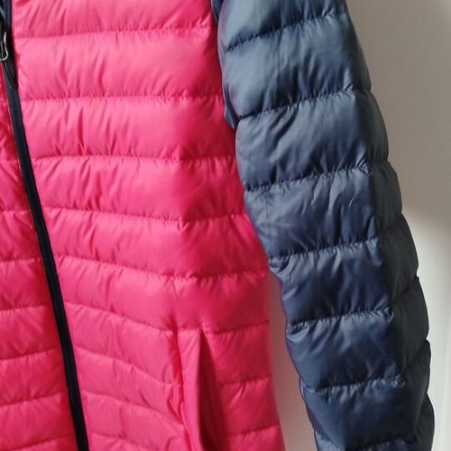 Women's lightweight puff jacket like new, pink and blue, size XS