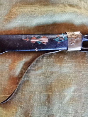 Decorative Balkan Knife used with Traditional Sheath