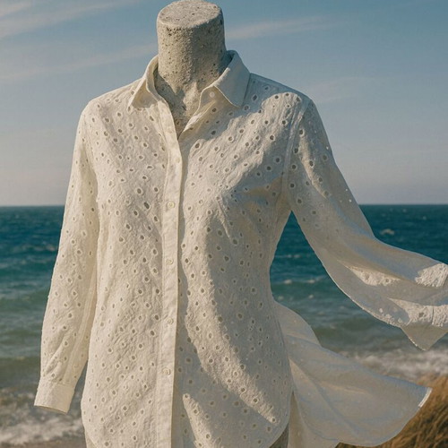 White Cotton Shirt XL new, breathable and stylish