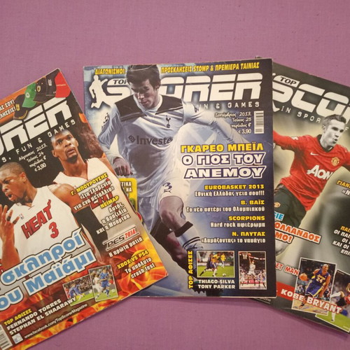 Top Scorer magazines used, set of 3