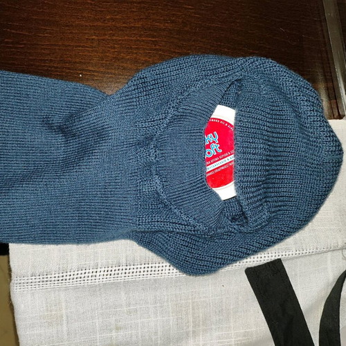 Blue full face mask for police or military, new size L