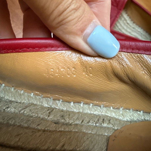 Gucci espadrilles size 40 like new, red slippers