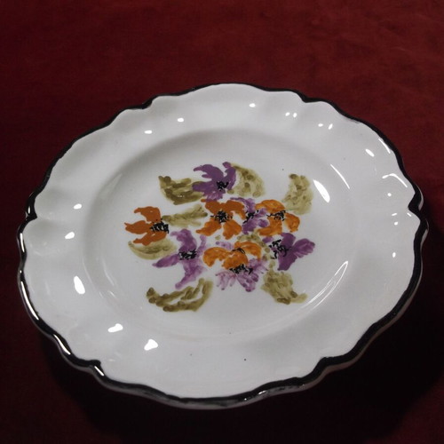 Handmade decorative plate with traditional Mediterranean design, like new