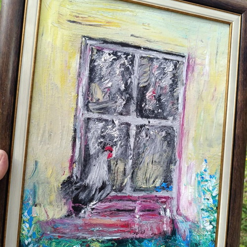 Oil painting Petle new with frame and original poem