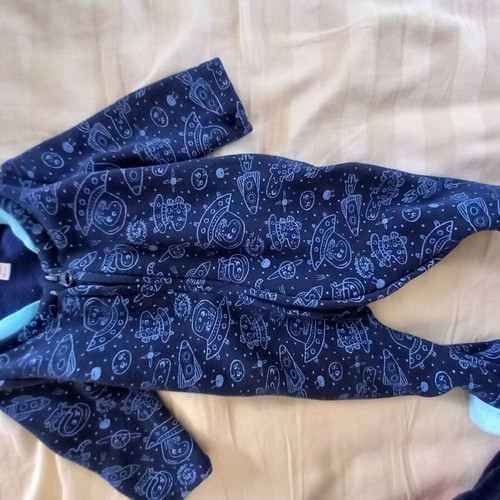 DPAM baby jumpsuit for boys used, dark blue