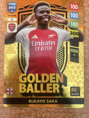 Panini συλλεκτική κάρτα Bukayo Saka Golden Baller καινούργια
