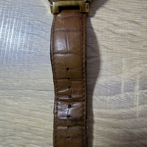 Visetti brown watch used, functional with leather strap