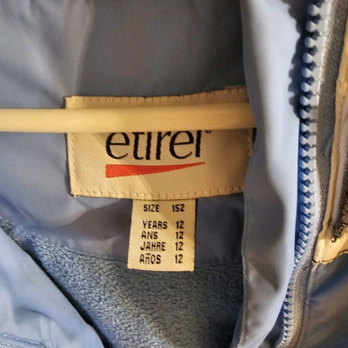Etirel girls ski jacket used for 12 years old