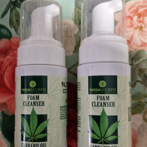 Foam Cleanser new, pack of 2 with cannabis oil