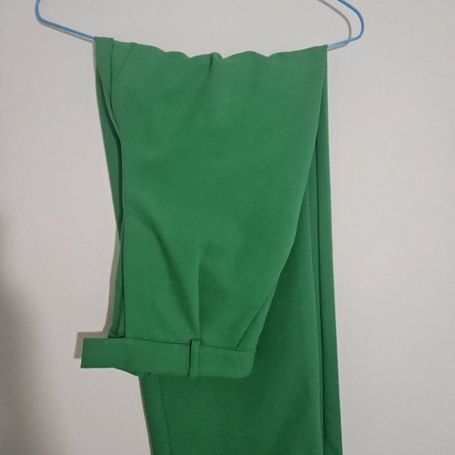 Zara pants XS like new, green, high-waisted suit style