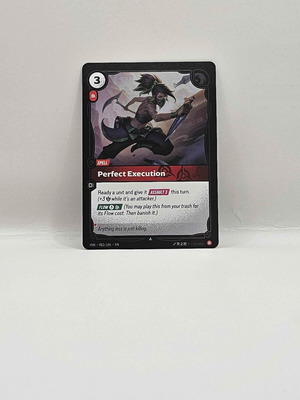 League of Legends Riftbound Vendetta Perfect Execution card like new