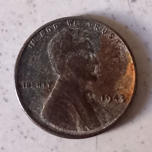 1943 Steel Penny coin used