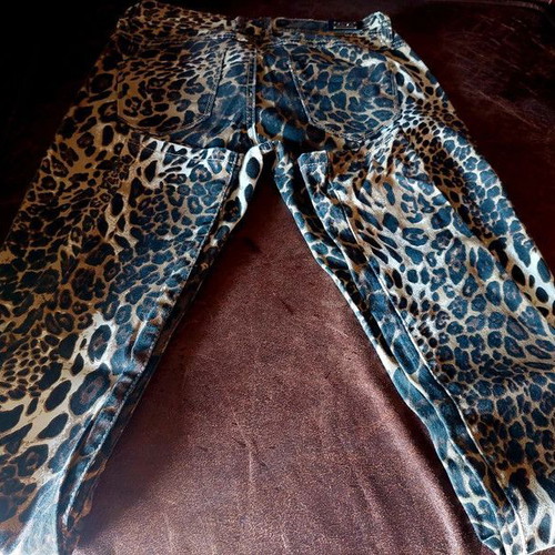 Leopard women's denim pants Daisy Street Small like new