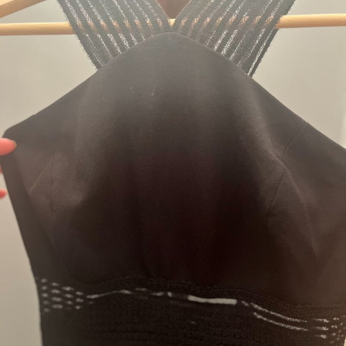 Midi black evening dress like new, size medium, On Line