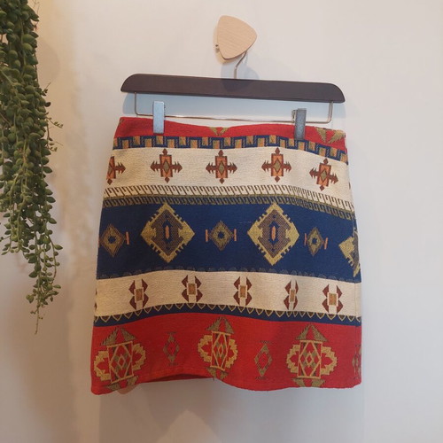 Mini skirt Moutaki like new, colorful, size M