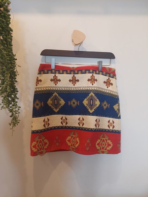Mini skirt Moutaki like new, colorful, size M