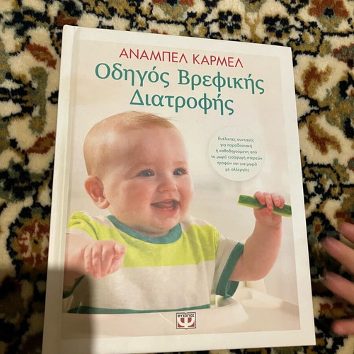 Οδηγός βρεφικής διατροφής σαν καινούργιο, βιβλίο με οδηγίες και συνταγές