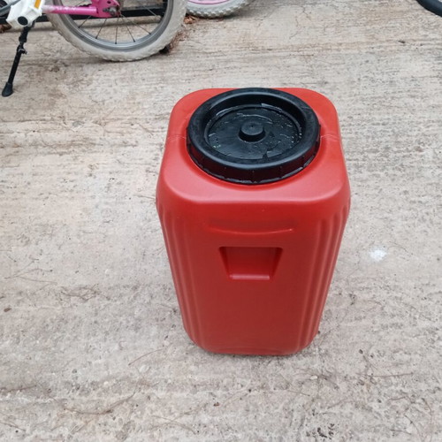 Plastic container 20 liters with handles, square, food safe