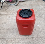 Plastic container 20 liters with handles, square, food safe