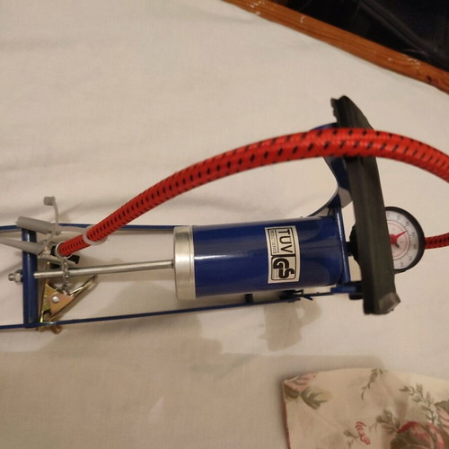 Foot pump new for bicycle and ball inflation