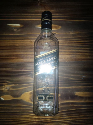 Black Label bottle without content
