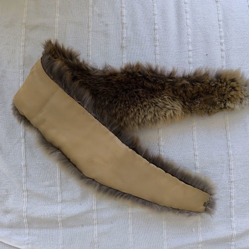 Fur Collar Mink authentic, like new, brown, 90 cm length