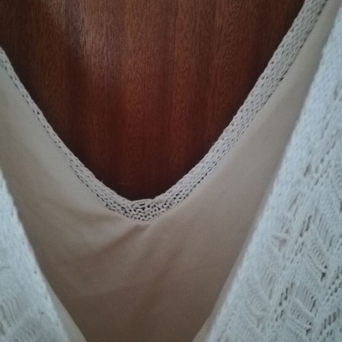 Midi dress size S like new, beige/cream with lining