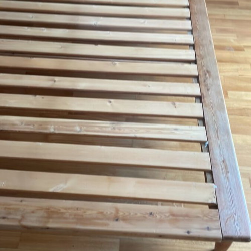 Double bed frame 180x220x26 cm with headboard 188x130 cm